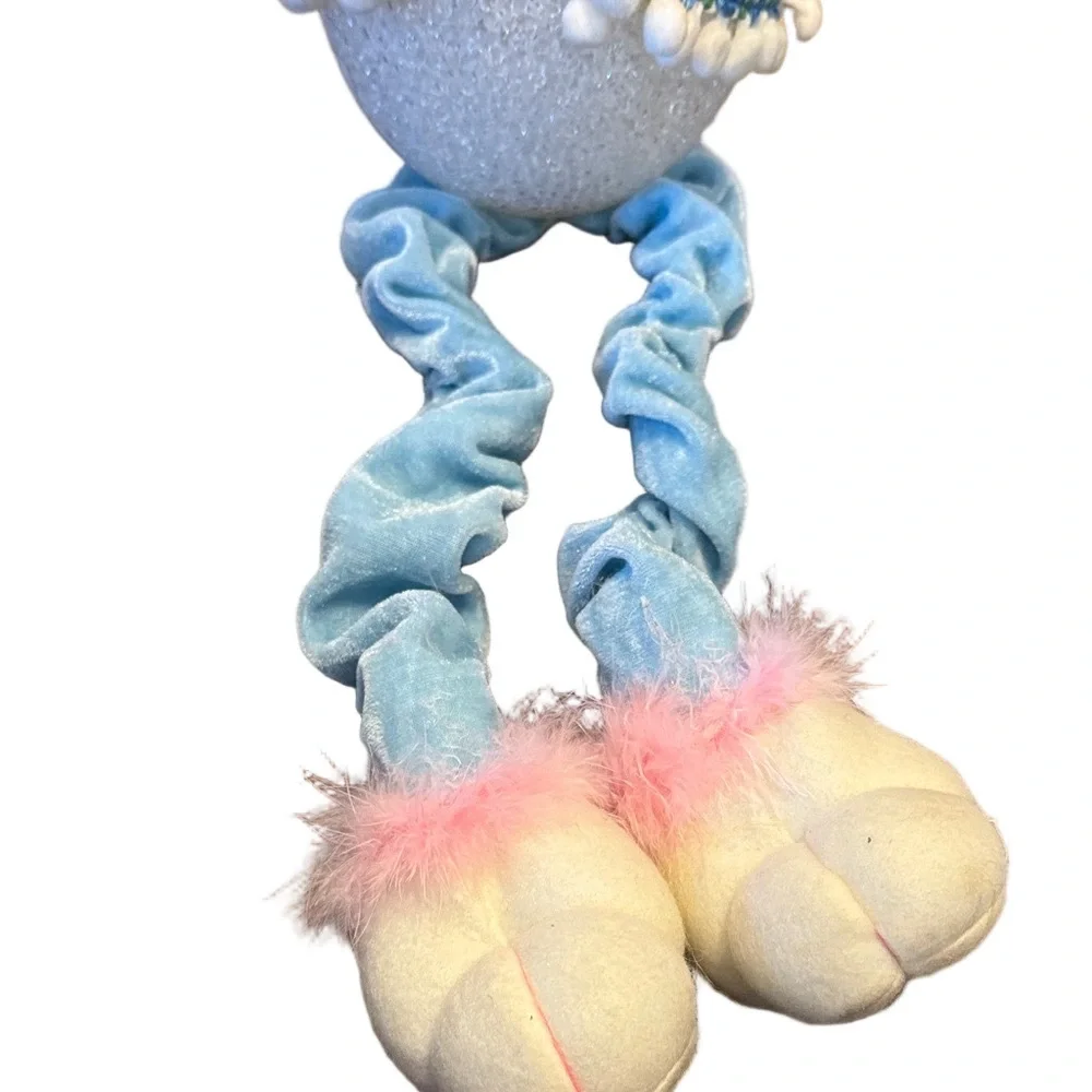 Adorable Blue and Pink Bunny Moveable Ears and legs
